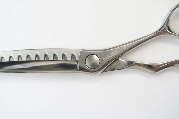 Cランク【SCISSORS JAPAN シザーズジャパン】 Q-ARA50%12Fi11 N セニング 美容師・理容師 5.7インチ 右利き 【中古】:H-12102