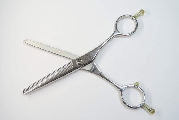 Cランク【光シザー HIKARI ヒカリ】 N-37 セニング 美容師・理容師 5.6インチ 右利き 【中古】:G-1735