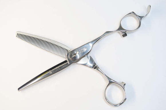Cランク【MIZUTANI SCISSORS ミズタニシザーズ】 SWORD THINNING 40 逆刃 セニング 美容師・理容師 6.0インチ 右利き 【中古】:H-10814