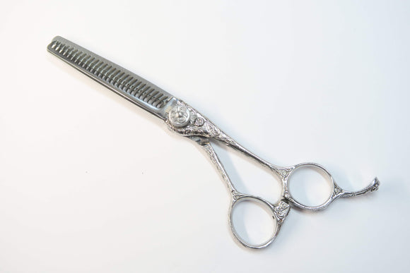 Bランク【ナルトシザー naruto scissors】 二梳きヘネシーブーメランS27唐草 セニング 美容師・理容師 5.8インチ 右利き 【中古】:H-11897