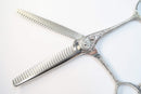 Bランク【ナルトシザー naruto scissors】 二梳きヘネシーブーメランS27唐草 セニング 美容師・理容師 5.8インチ 右利き 【中古】:H-11897