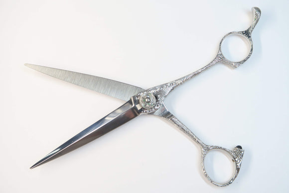 Cランク【ナルトシザー naruto scissors】 フライングZ木目 シザー 美容師・理容師 6.5インチ 右利き 【中古】:H-11126