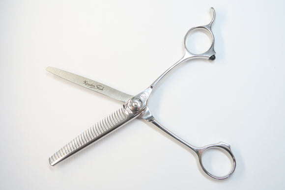 Bランク【ナルトシザー naruto scissors】 二梳きSTクォーターセニング S31 セニング 美容師・理容師 5.8インチ 右利き 【中古】:H-11803