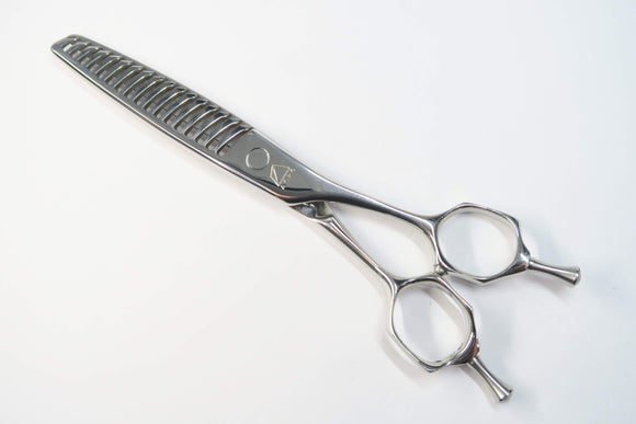 Cランク【MIZUTANI SCISSORS ミズタニシザーズ】 ACRO Acroleaf WIDE M-25 セニング 美容師・理容師 5.9インチ 右利き 【中古】:H-11864