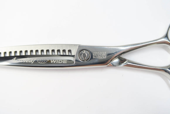 Cランク【MIZUTANI SCISSORS ミズタニシザーズ】 ACRO Acroleaf WIDE M-25 セニング 美容師・理容師 5.9インチ 右利き 【中古】:H-11864