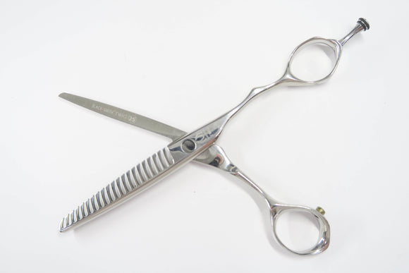 Cランク【MIZUTANI SCISSORS ミズタニシザーズ】 BLACK-SMITH TWIG THINNING 25 セニング 美容師・理容師 5.6インチ 右利き 【中古】:H-11931