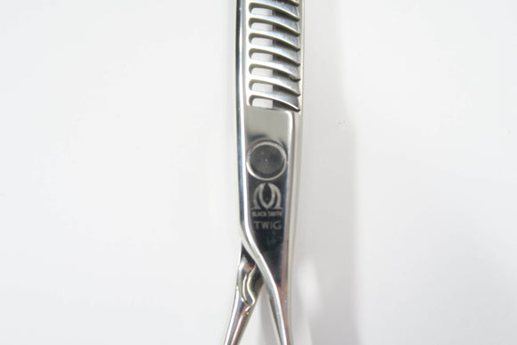 Cランク【MIZUTANI SCISSORS ミズタニシザーズ】 BLACK-SMITH TWIG THINNING 25 セニング 美容師・理容師 5.6インチ 右利き 【中古】:H-11931