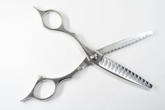 Cランク【SCISSORS JAPAN シザーズジャパン】 A-ARA45%14Fi18L Y セニング 美容師・理容師 5.9インチ 左利き 【中古】:H-11963