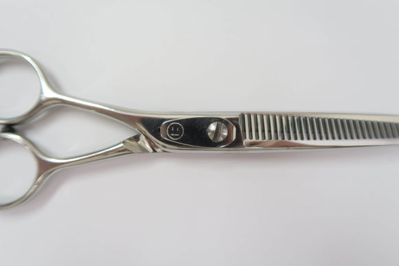 Cランク【サイキシザー SAIKI scissors】 30 セニング 美容師・理容師 5.9インチ 左利き 【中古】:H-8374