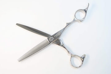Bランク【HAYASHI SCISSORS ハヤシシザーズ】 V-Thinning-ON V-37R-ON-AT6 セニング 美容師・理容師 6.0インチ 右利き 【中古】:G-1887 - 0