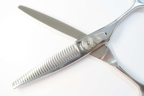 Bランク【シザースワークス SCISSORS WORKS】 464 GL2-6030 セニング 美容師・理容師 6.0インチ 右利き 【中古】:G-1882